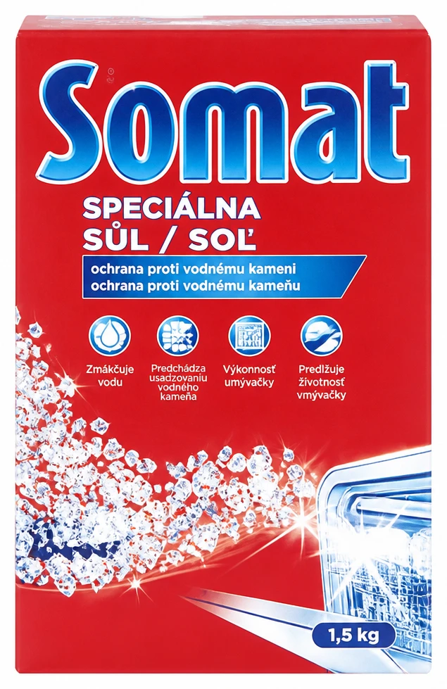 Somat soľ do umývačky riadu
