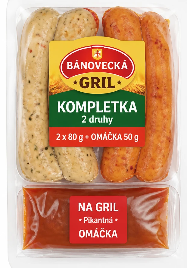 Bánovecká gril kompletka 2 druhy
