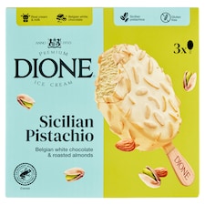 Dione Sicilian Pistachio mrazený krém smotanový s belgickou bielou čokoládou 3 x 90 ml (270 ml)