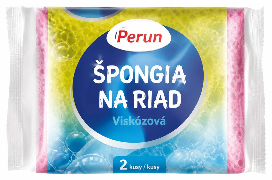 Perun Špongia na riad viskózová 2 ks