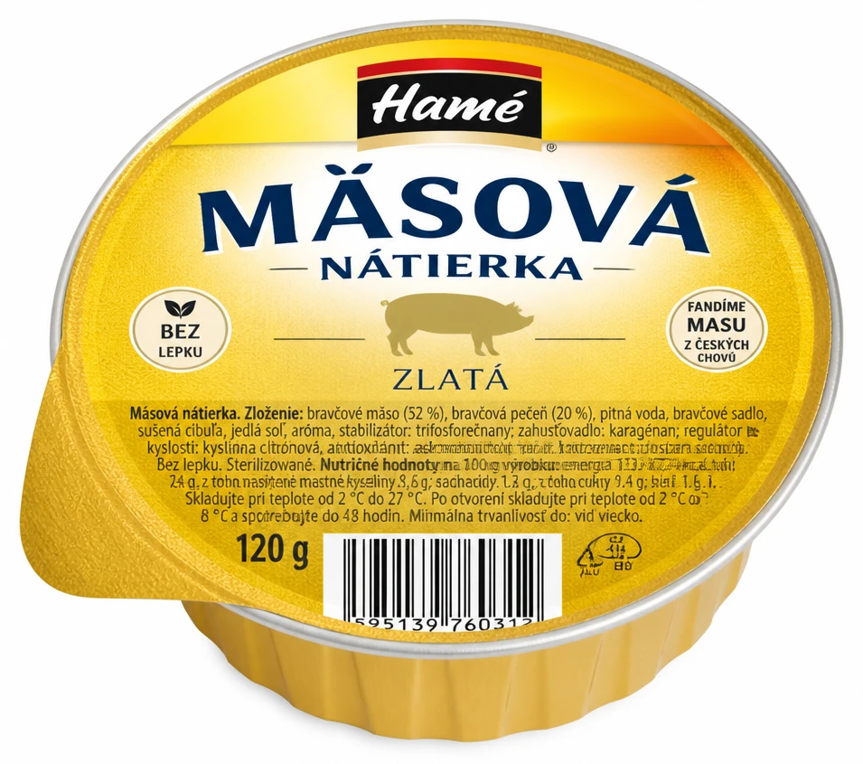 Hamé mäsová nátierka 2 druhy