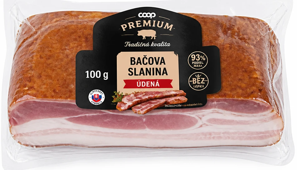 Bačova slanina údená