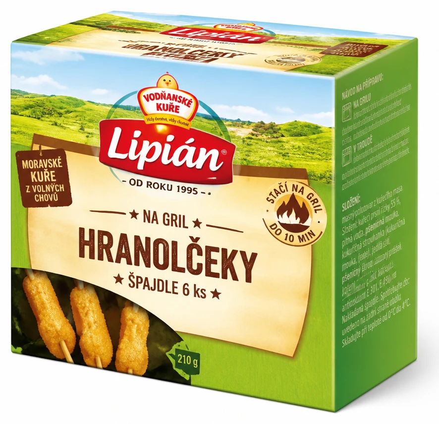 Hranolčeky na gril + špajdle 6 ks