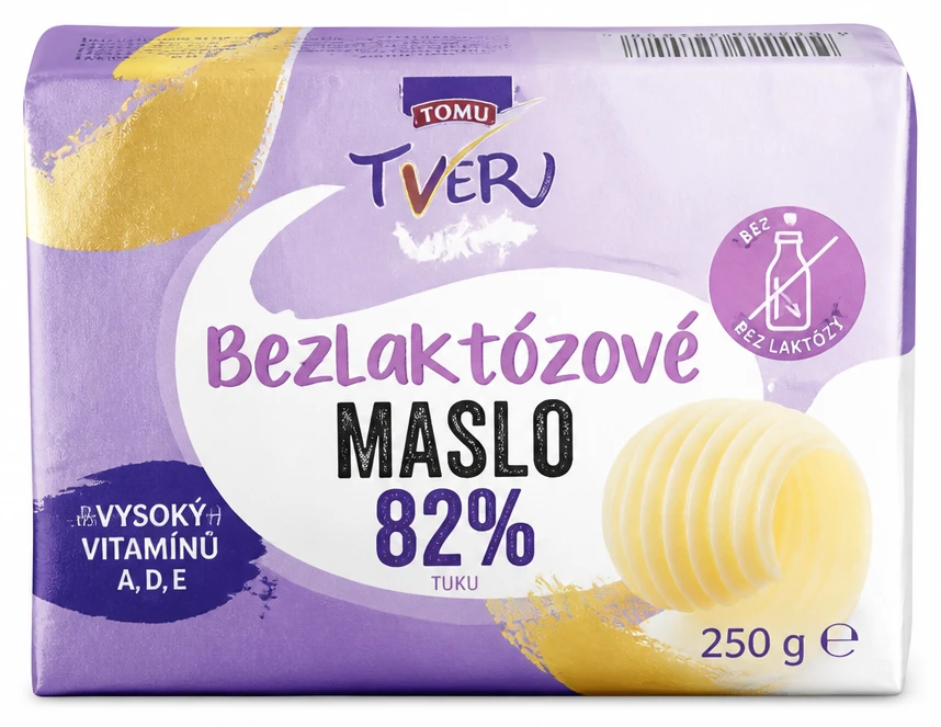 TOMU VER Bezlaktózové maslo 82%