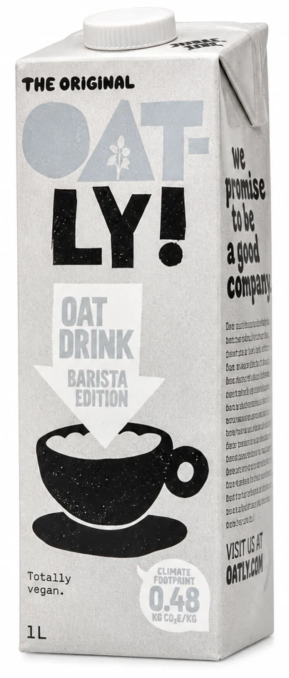 Oatly ovsený nápoj 2 druhy