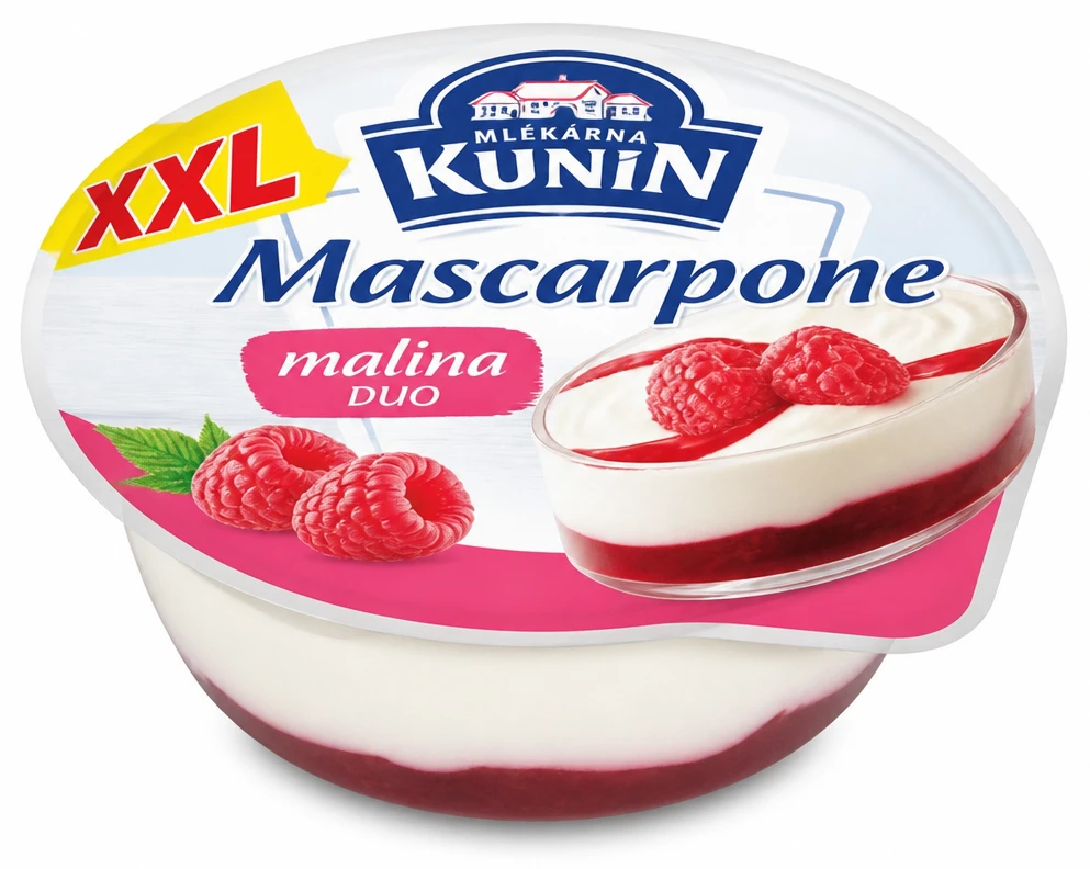 Mascarpone - malina duo XXL
