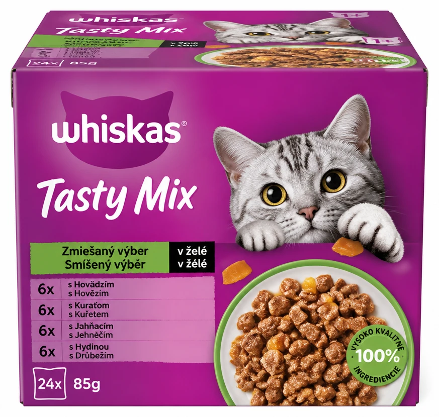 Whiskas Tasty mix kapsičky pre mačky