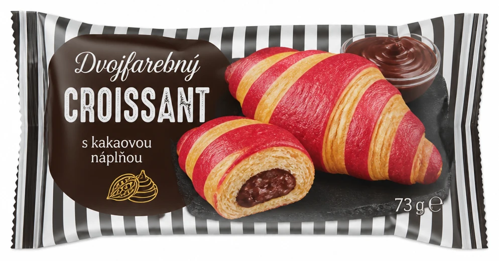 Dvojfarebný croissant