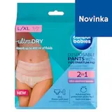 Canpol babies 2v1 priedušné ultraabsorpčné jednorazové popôrodné nohavičky s vložkou L/XL 5 ks