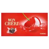 Mon Chéri Čokoládové bonbóny plnené celou čerešňou v likéri 157,5 g