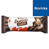 Kinder Bueno Dark oblátka s mliečno-lieskoorieškovou náplňou poliata horkou čokoládou 2 ks 43 g