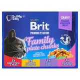 Brit Premium by Nature Kompletné prémiové mokré krmivo pre dospelé mačky 12 x 100 g (1200 g)