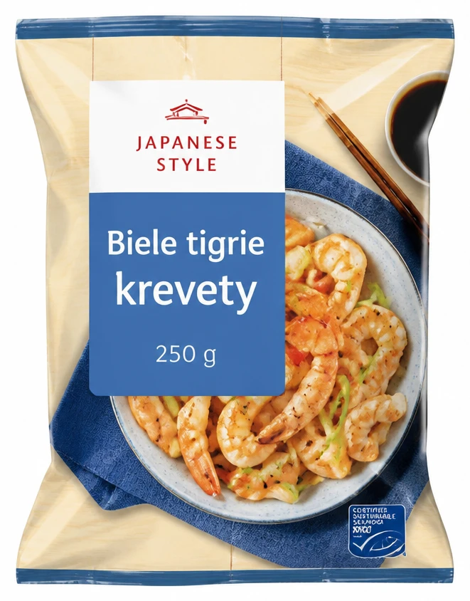 Biele tigrie krevety