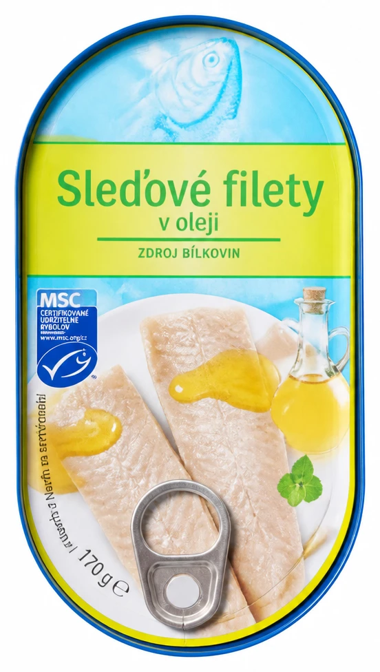 Sleďové filety v oleji