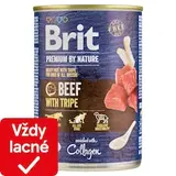 Brit Premium by Nature Beef with Tripe kompletné krmivo pre dospelých psov všetkých plemien 400 g