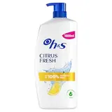 Head & Shoulders Citrus Fresh Šampón na Lupiny a Mastné Vlasy 1L Pumpička. Každý deň