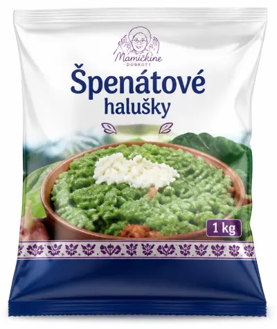 Mamičkine dobroty Špenátové halušky