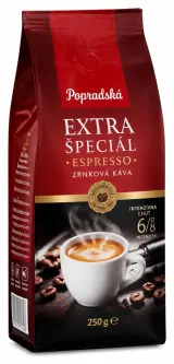 Popradská Extra špeciál Espresso zrnková káva