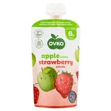 OVKO Dojčenská výživa jablko jahoda 120 g