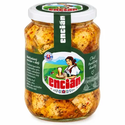 Nakladaný encián v oleji
