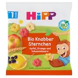 HiPP Bio obilné chrumky s jablkom, pomarančom a čiernymi ríbezľami 30 g