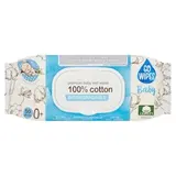Go Wipes Ultra jemné bavlnené vlhčené obrúsky pre bábätká od prvých dní života 50 ks