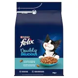 FELIX Doubly Delicious s lahodnou kombináciou lososa a morských rýb, bohaté na cviklu 3 kg