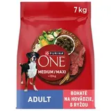 Purina ONE Medium/Maxi Adult granule pre psov hovädzie 7 kg