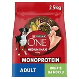 Purina ONE Medium/Maxi Adult Monoprotein granule pre psov morka 2,5 kg