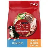Purina ONE Medium/Maxi Junior granule pre šteniatka kura 2,5 kg