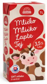 Euromilk mlieko 3,5 % trvanlivé