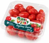 Rajčiny červené cherry oválne balené