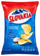 Slovakia chips zemiakové lupienky solené rôzne druhy
