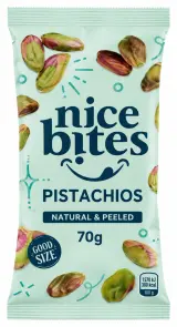 Nice bites To go pistácie lúpané, nesolené