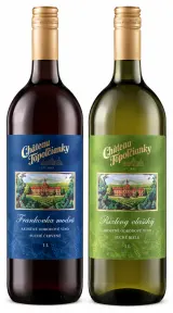 Château Topoľčianky biele, červené víno rôzne druhy