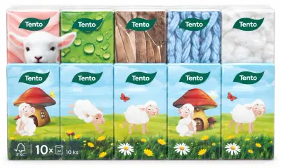 Tento hygienické vreckovky 3-vrstvové