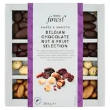 Finest Hrozienka, višne, jadrá lieskových orechov a mandle v belgickej čokoláde 280 g
