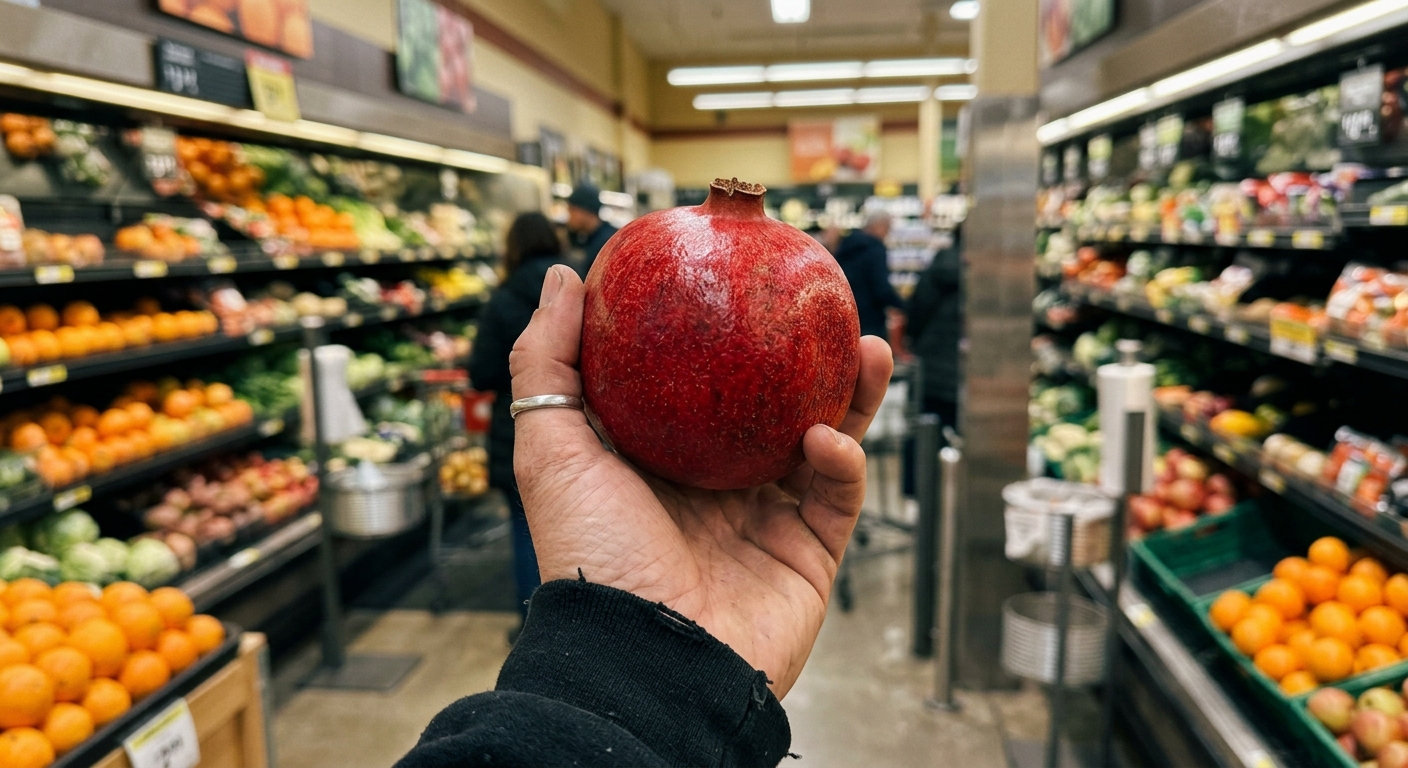 Scanning pomegranate